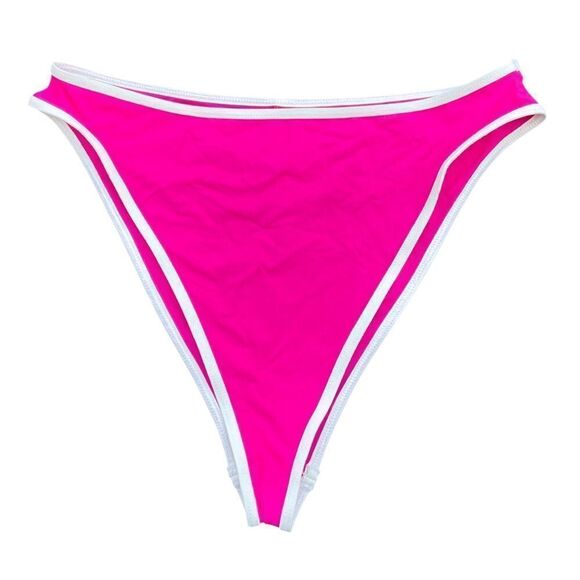 NWT New! L*Space Nora Pink/White Bikini Swim Bottom XL Beach Summer Vacation - Picture 4 of 12